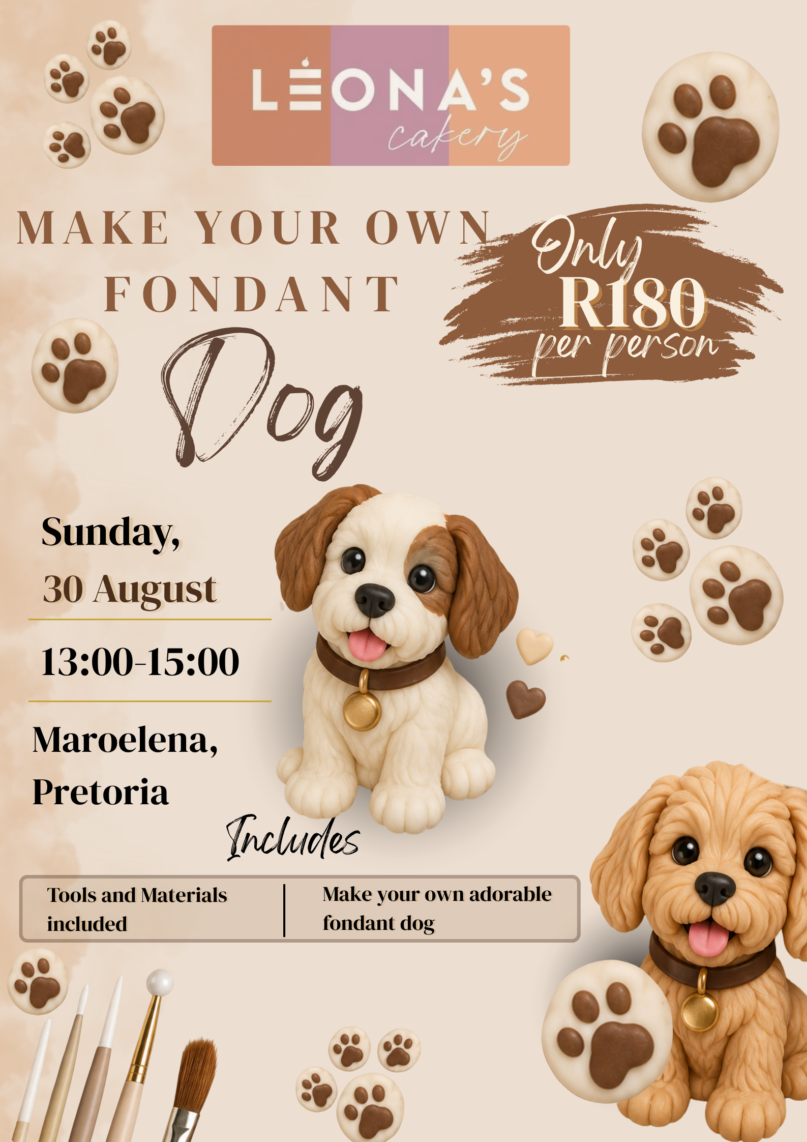 Make Your Own Dog Fondant Class